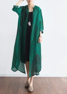 2021 Spring Loose Large Art Silk Cardigan