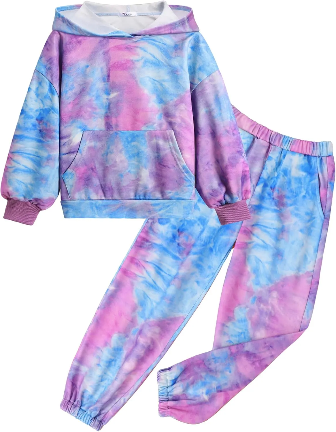 Arshiner Girls 2 Piece Hoodie Sets Oversized Sweatshirt and Baggy