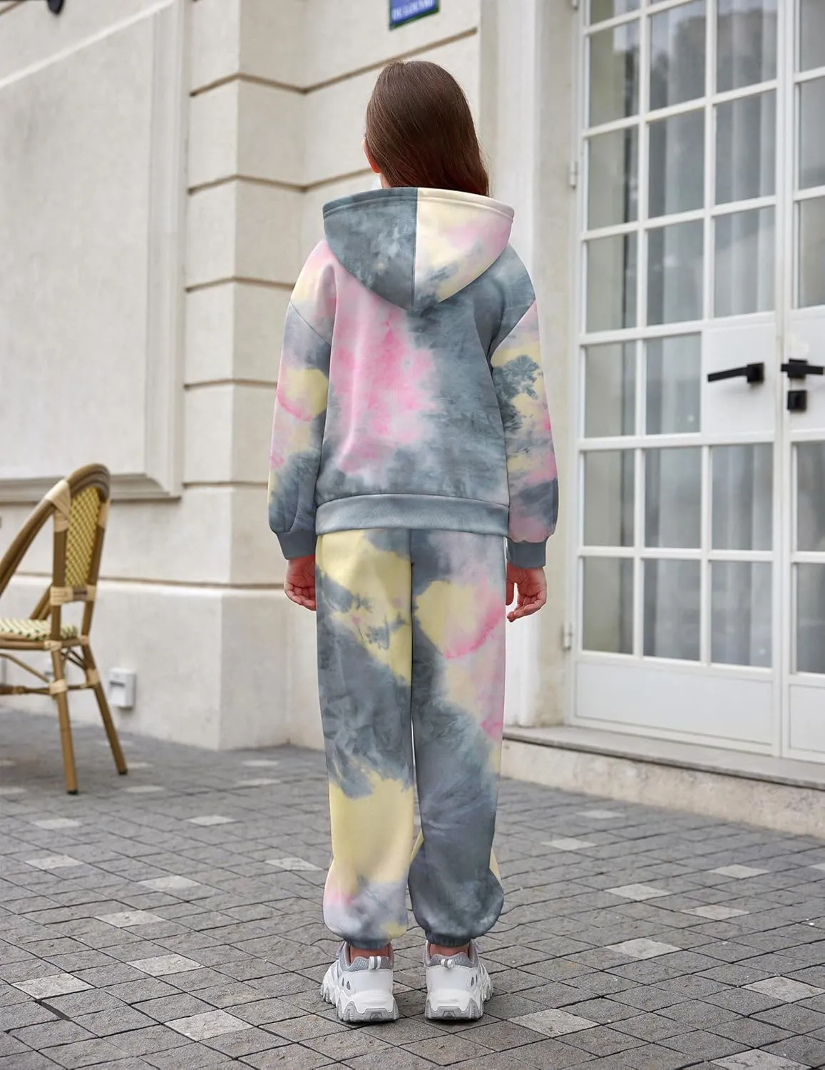 Arshiner Girls 2 Piece Hoodie Sets Oversized Sweatshirt and Baggy