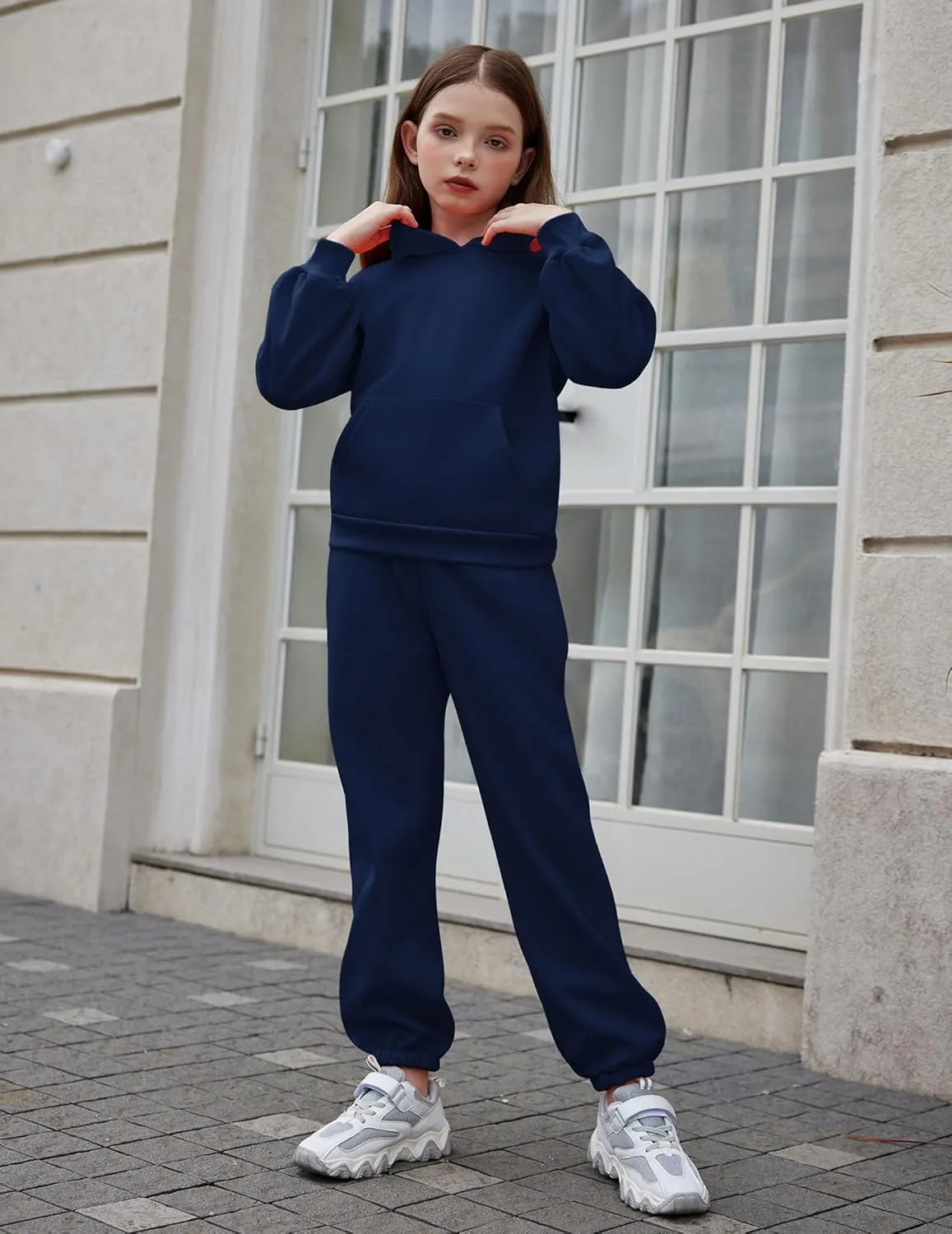 Arshiner Girls 2 Piece Hoodie Sets Oversized Sweatshirt and Baggy