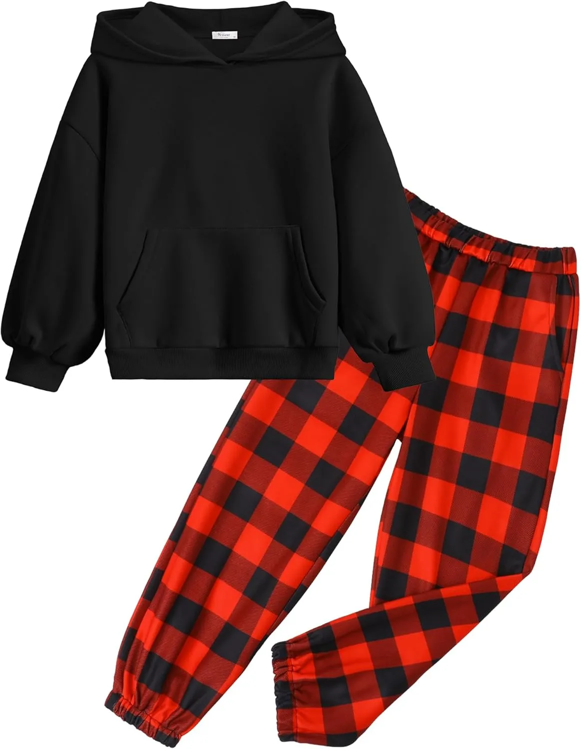 Arshiner Girls 2 Piece Hoodie Sets Oversized Sweatshirt and Baggy