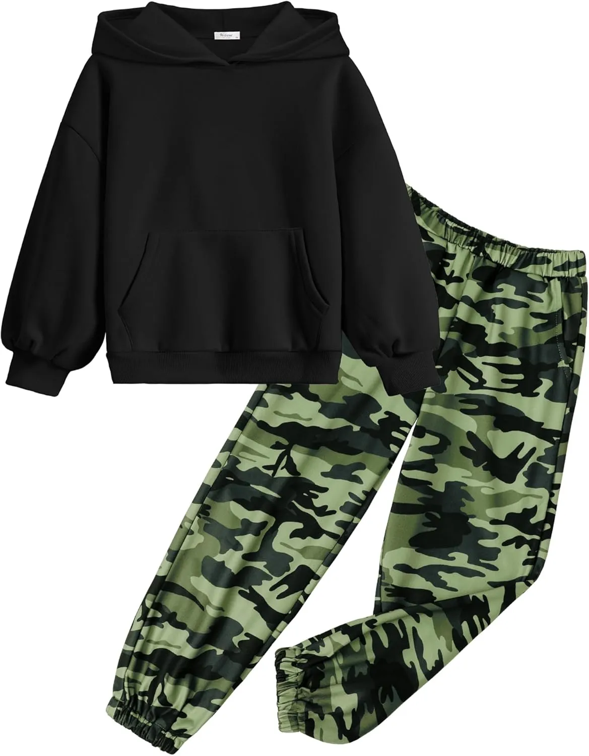 Arshiner Girls 2 Piece Hoodie Sets Oversized Sweatshirt and Baggy