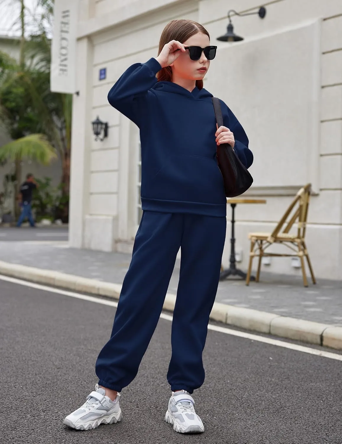 Arshiner Girls 2 Piece Hoodie Sets Oversized Sweatshirt and Baggy
