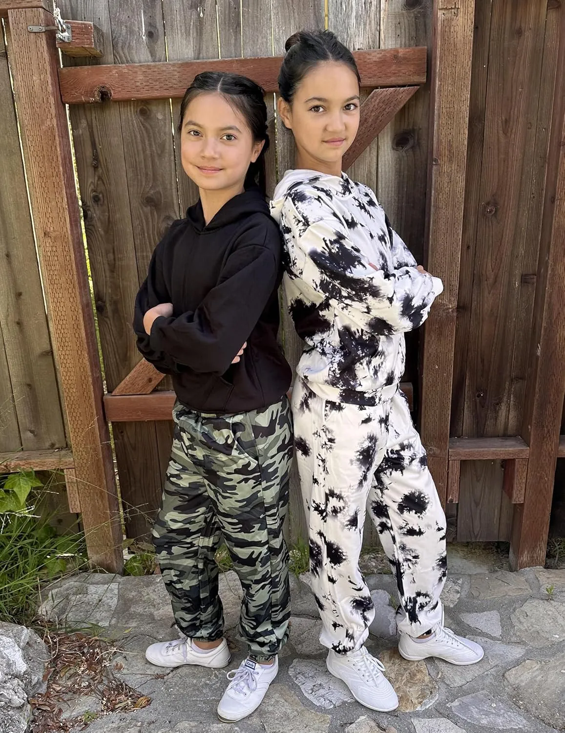 Arshiner Girls 2 Piece Hoodie Sets Oversized Sweatshirt and Baggy