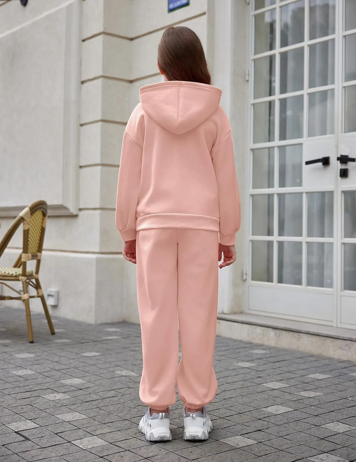 Arshiner Girls 2 Piece Hoodie Sets Oversized Sweatshirt and Baggy