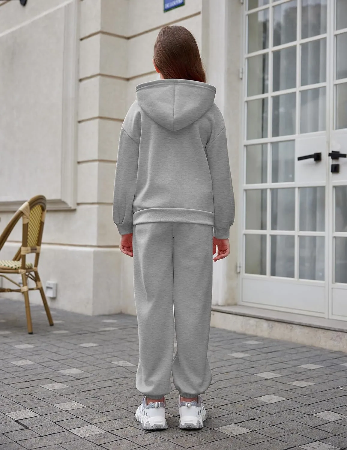 Arshiner Girls 2 Piece Hoodie Sets Oversized Sweatshirt and Baggy