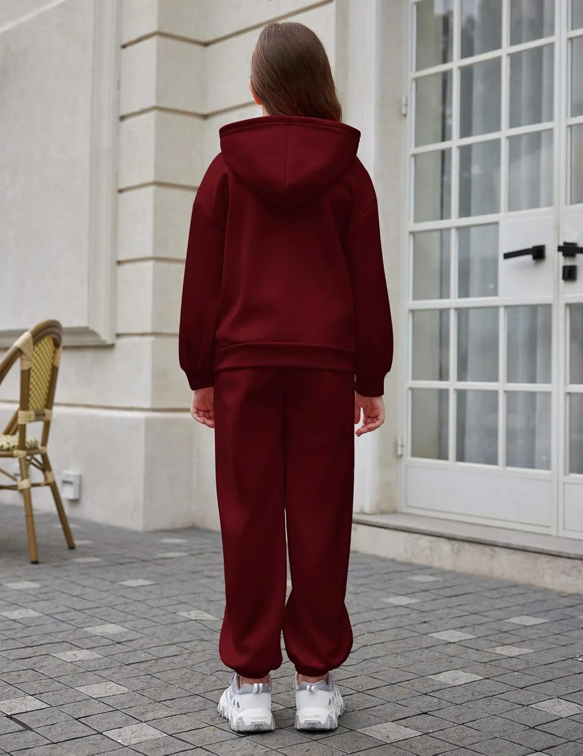 Arshiner Girls 2 Piece Hoodie Sets Oversized Sweatshirt and Baggy