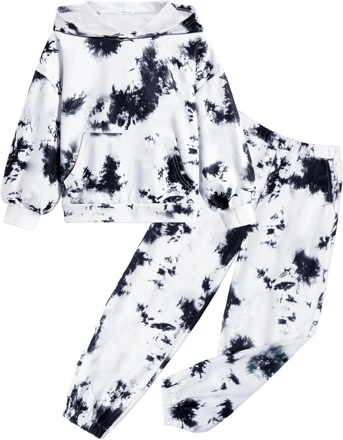 Arshiner Girls 2 Piece Hoodie Sets Oversized Sweatshirt and Baggy