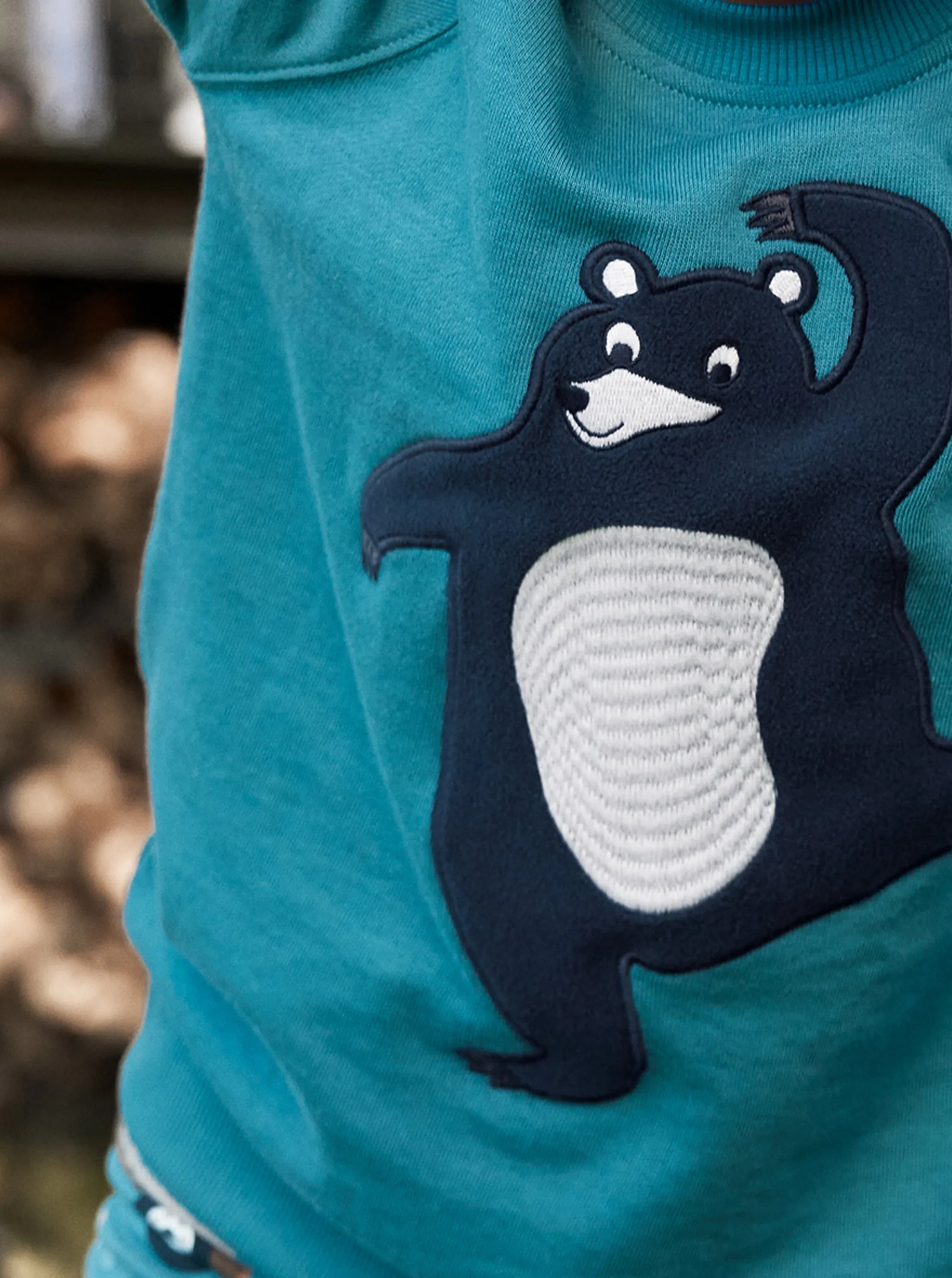 Bear Applique Kids Sweatshirt