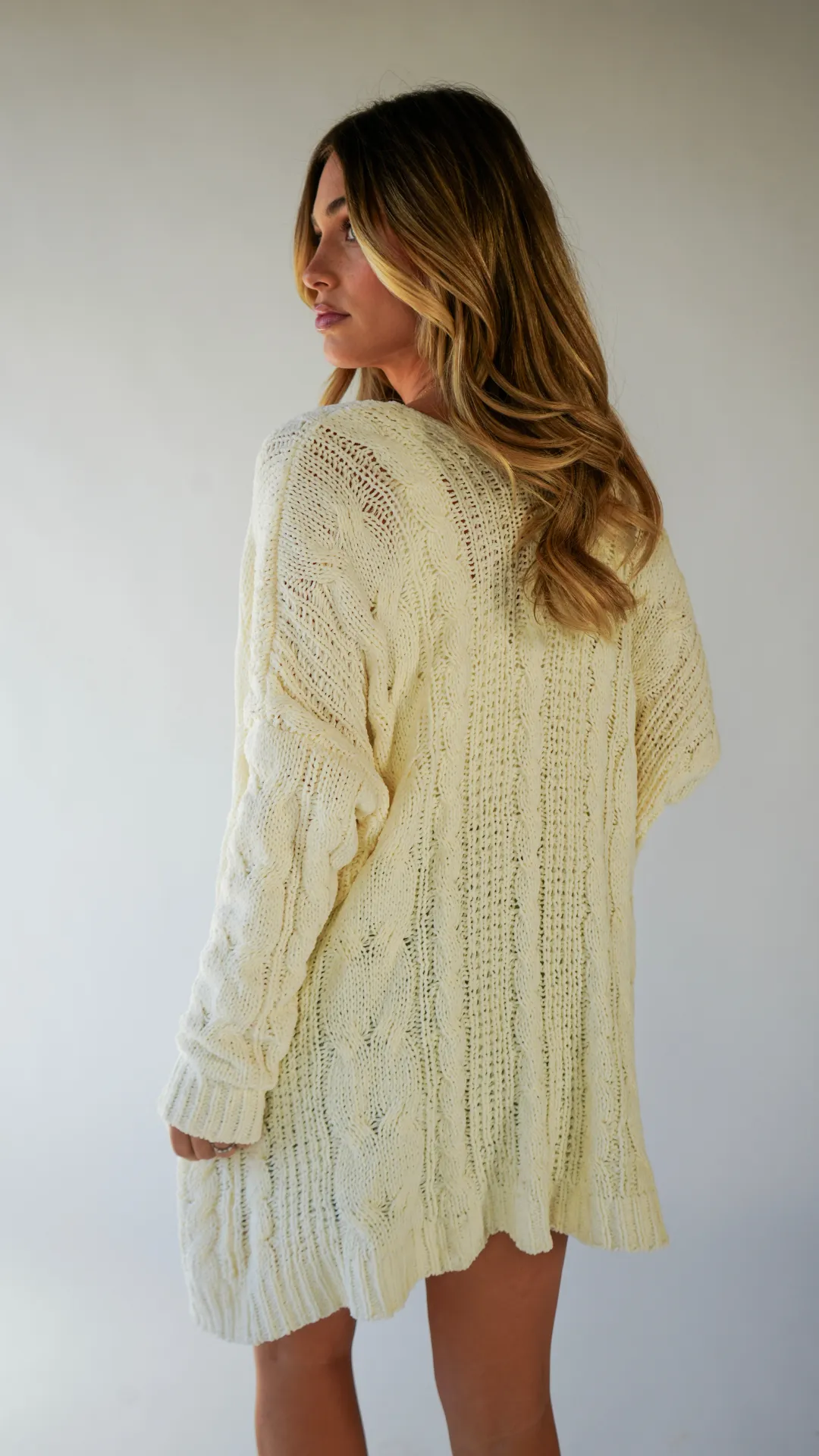 Cable Cardigan W/Pockets