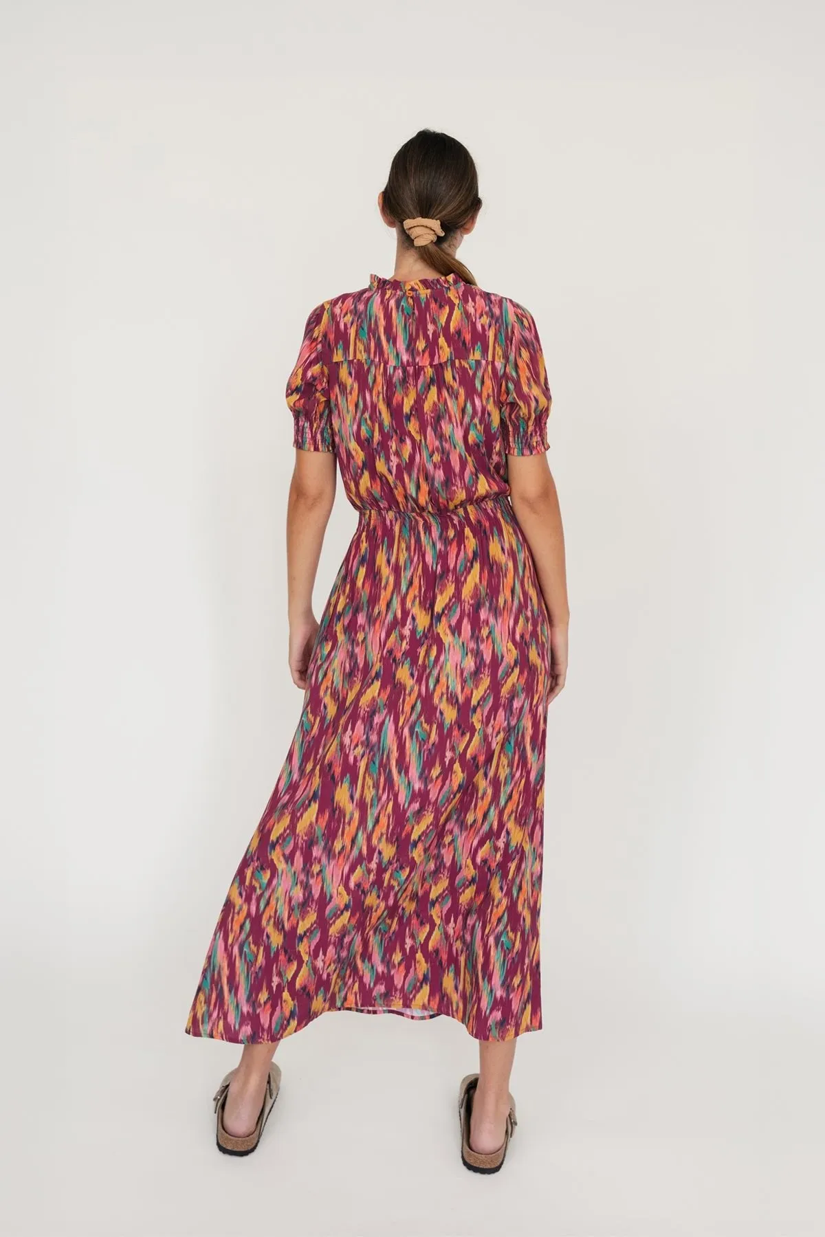 Cappagh - Ikat Print Burgundy