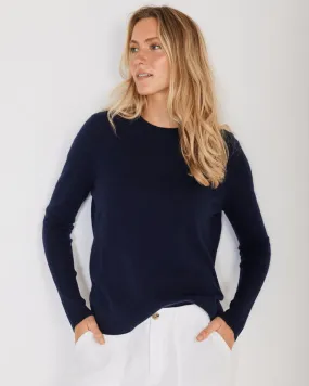Chase Cashmere Crewneck in Navy