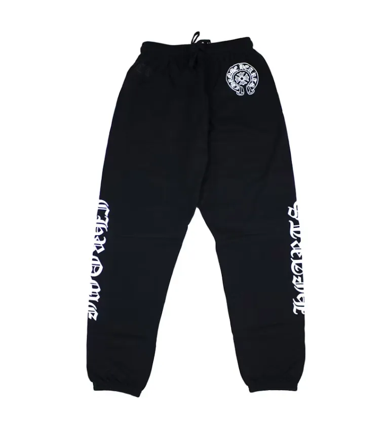 Chrome Hearts Horse Shoe Logo Sweatpants - Black/White