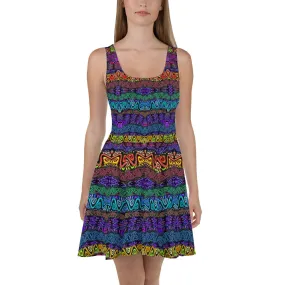Color Swirls designer Skater Dress by John A. Conroy