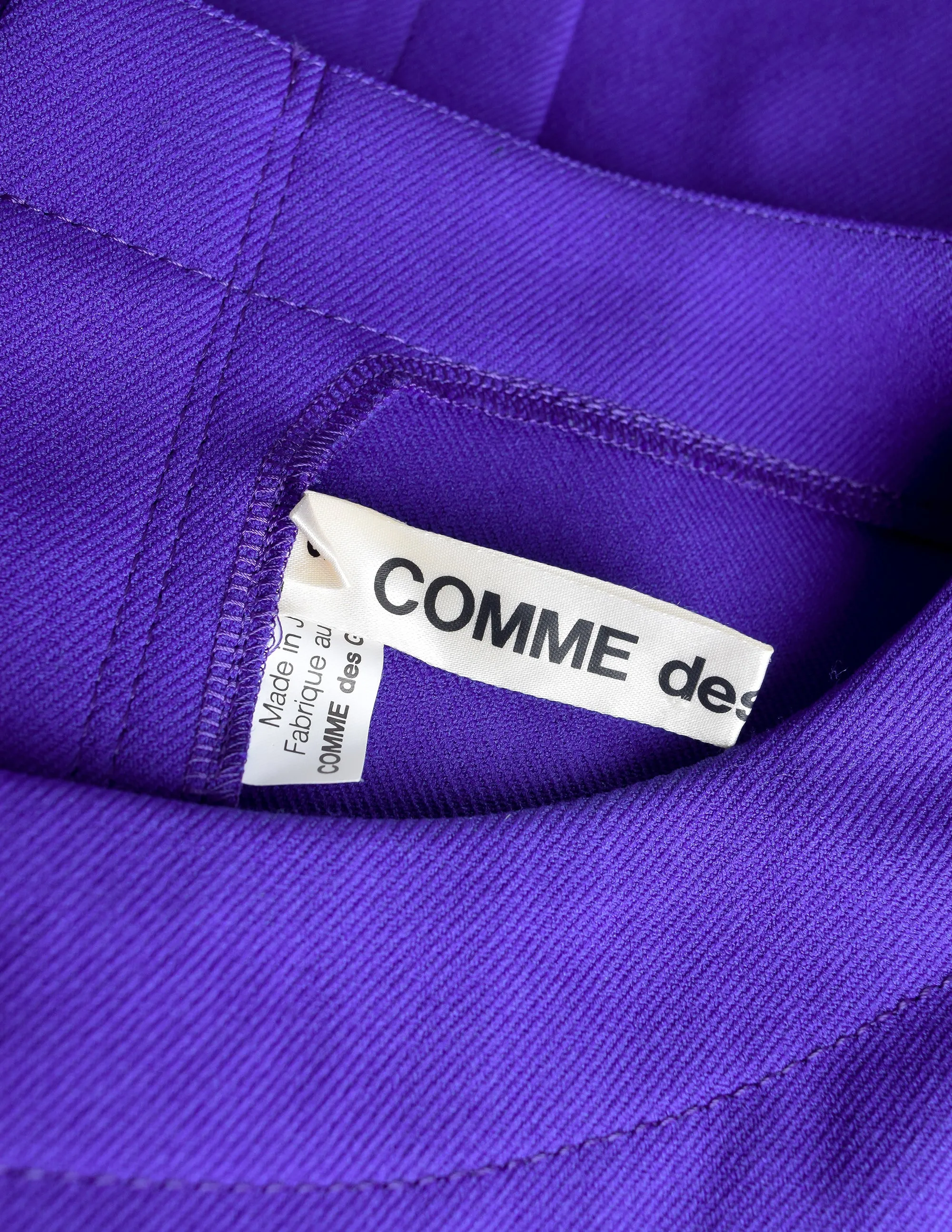 Comme des Garcons AW 2012 Purple Oversized Dramatic Silhouette Dress