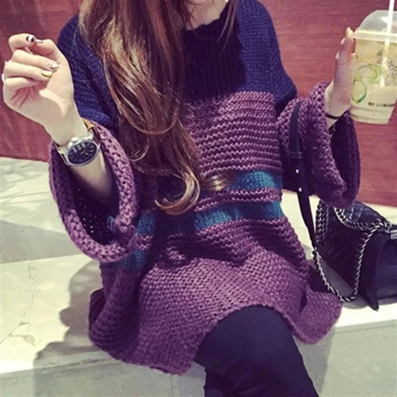 Cook Street Style Thick Crocheted Pullover Sweaters - Ailime Designs