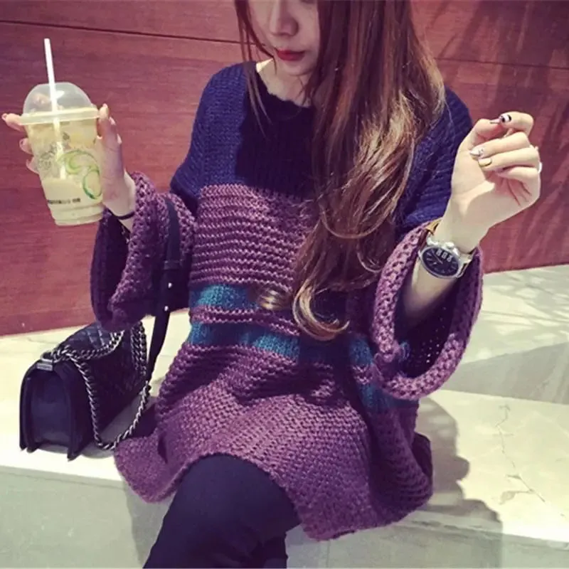 Cook Street Style Thick Crocheted Pullover Sweaters - Ailime Designs