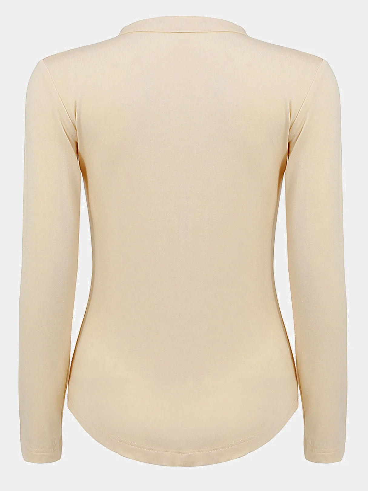 Custom Long Sleeve T-shirt With Crossed Front