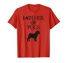 Cute &amp; Unique Black Mother of Pugs T-shirt E010732