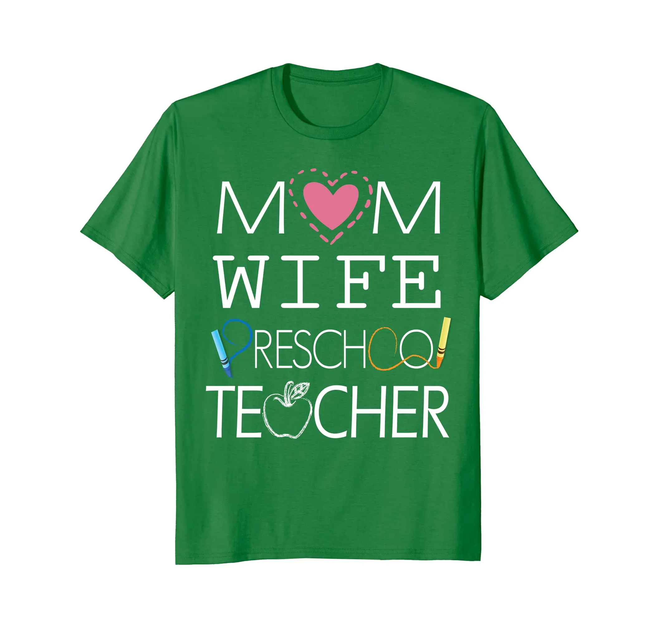 Cute Heart Mom Wife Preschool Teacher Shirt Happy Mother Day