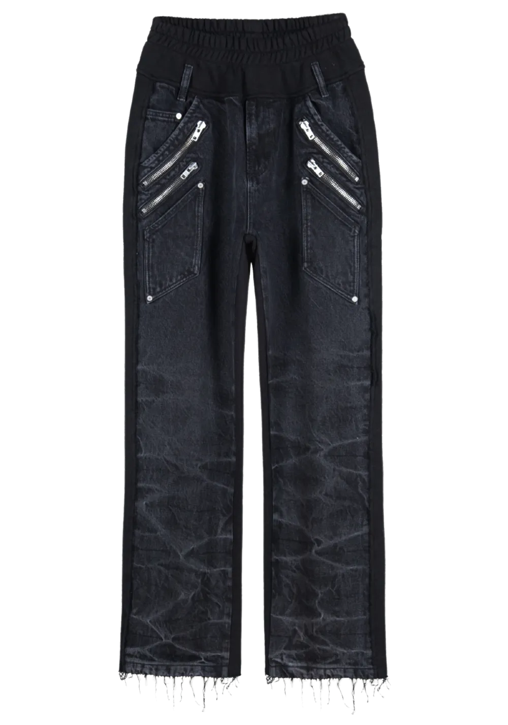 Denim Front Sweatpants