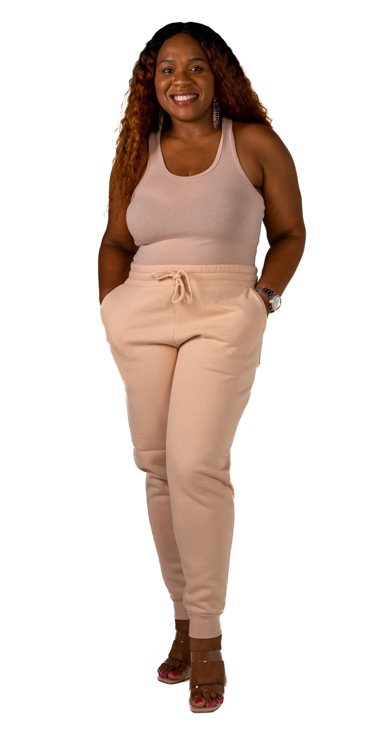 Dusty Blush Cotton Racer Back Bodysuit