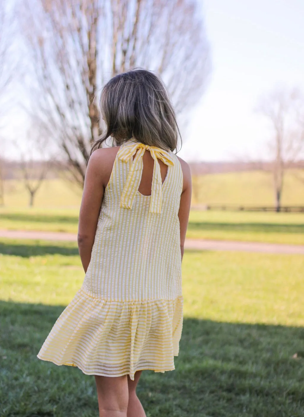 Full Of Sunshine Halter Dress