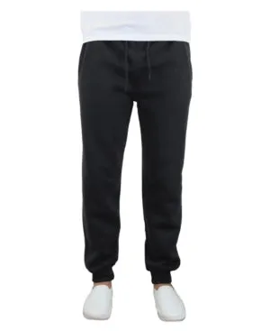 Galaxy Mens Slim fit Sweatpants Fleece Pants Large  Black