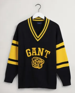 Gant Apparel Mens TIGER V-NECK 5/BLACK