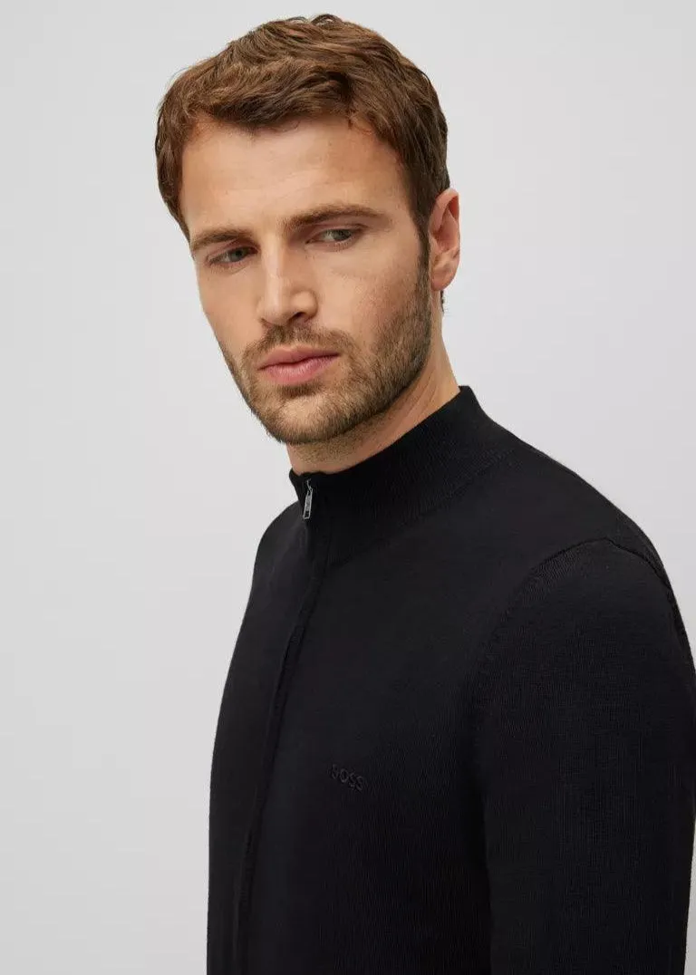 Gilet BOSS noir en laine