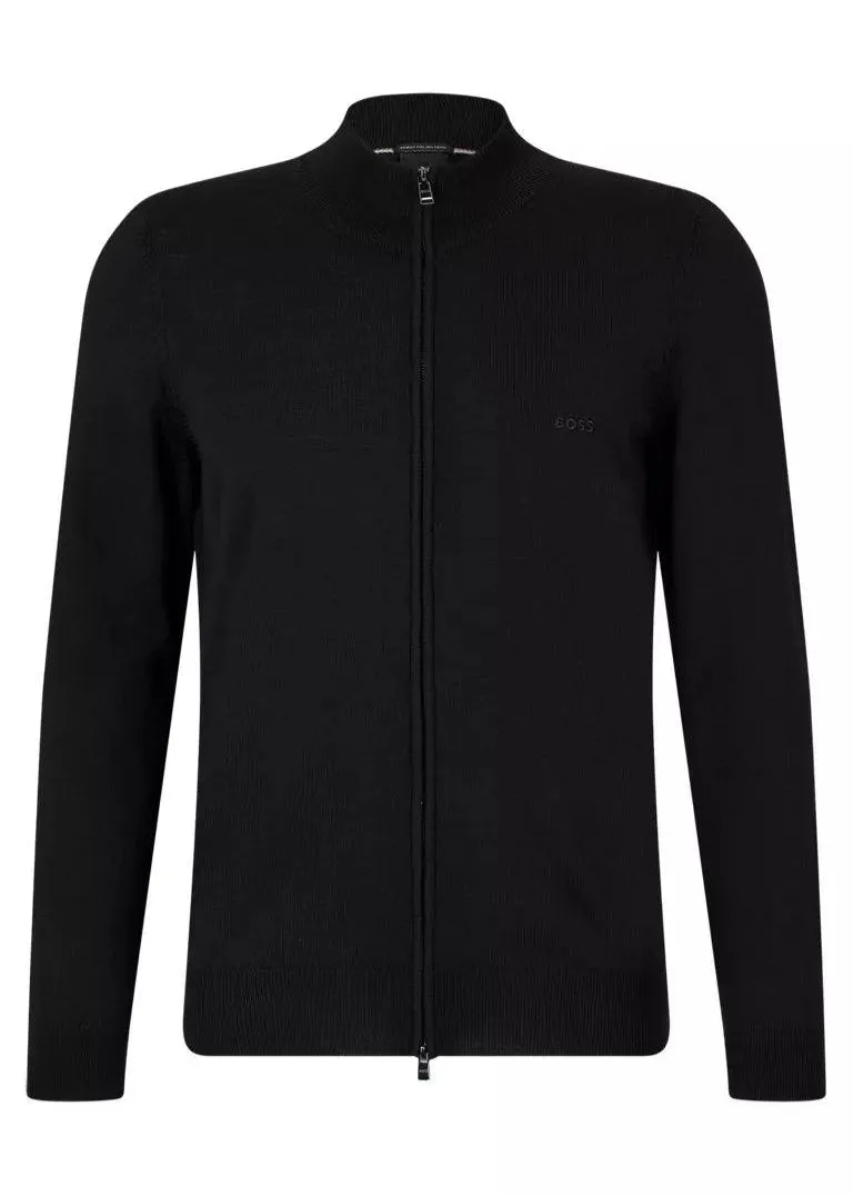 Gilet BOSS noir en laine