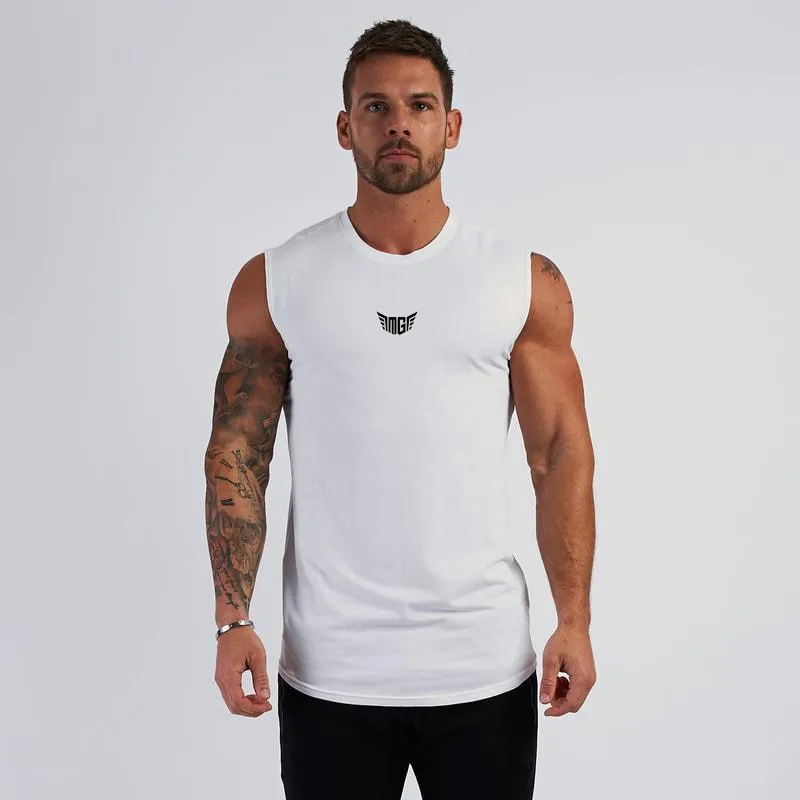 Gym Tank Top Men Cotton Bodybuilding Fitness Sleeveless T Shirt Workout Clothing Mens Sportswear Muscle Vests