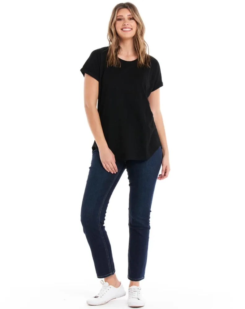 Hailey Short Sleeve Tee - Black