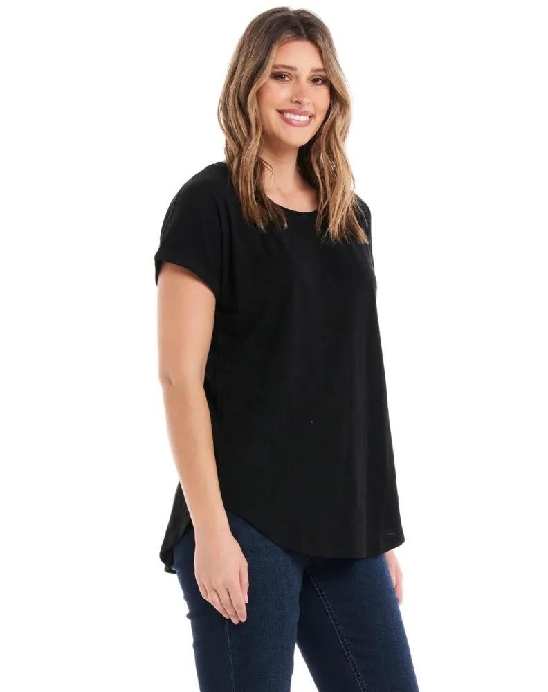 Hailey Short Sleeve Tee - Black
