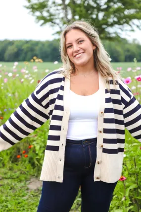 Happiness Blue Button-Up Sweater