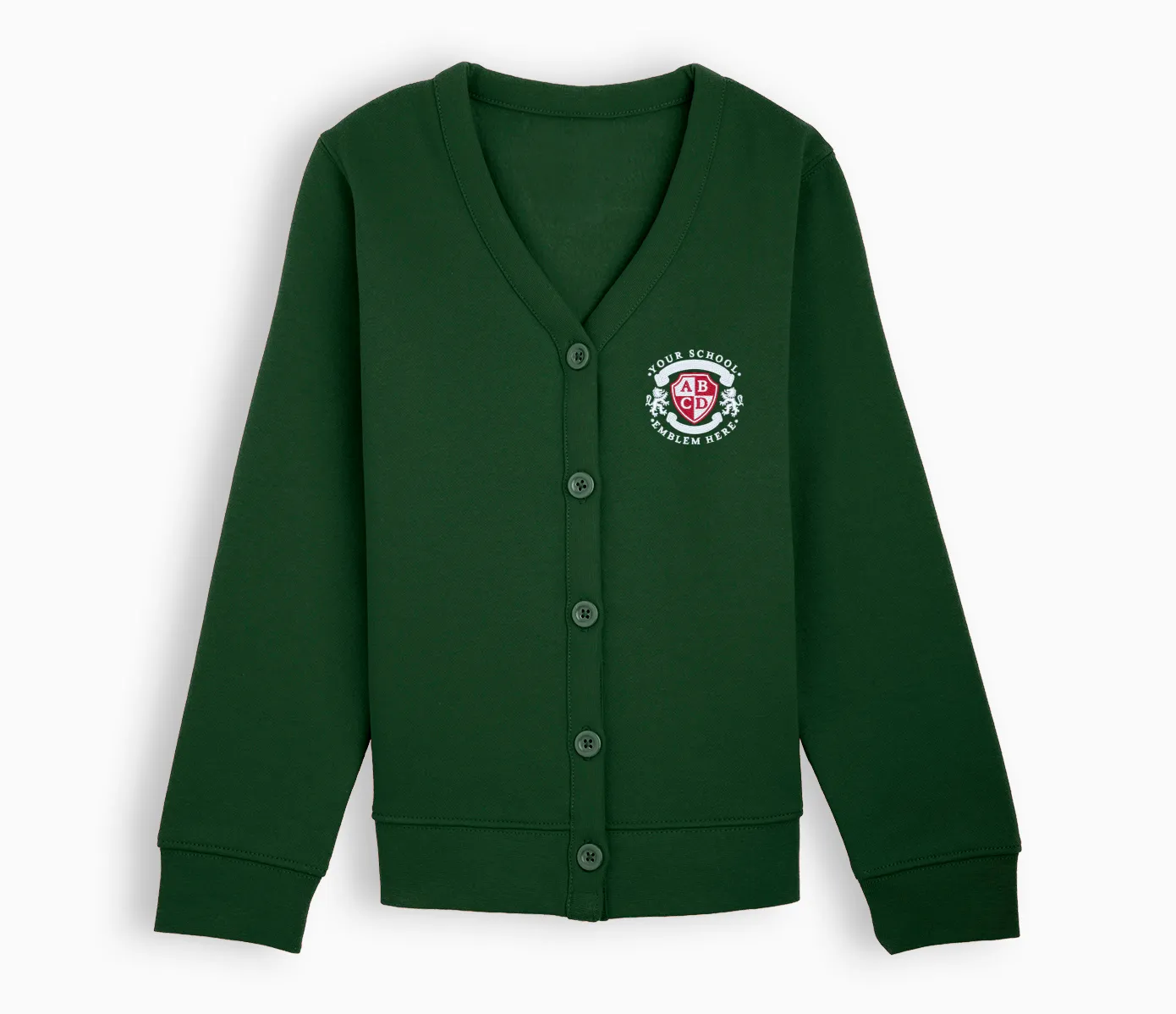 Jersey Cardigan - Bottle Green