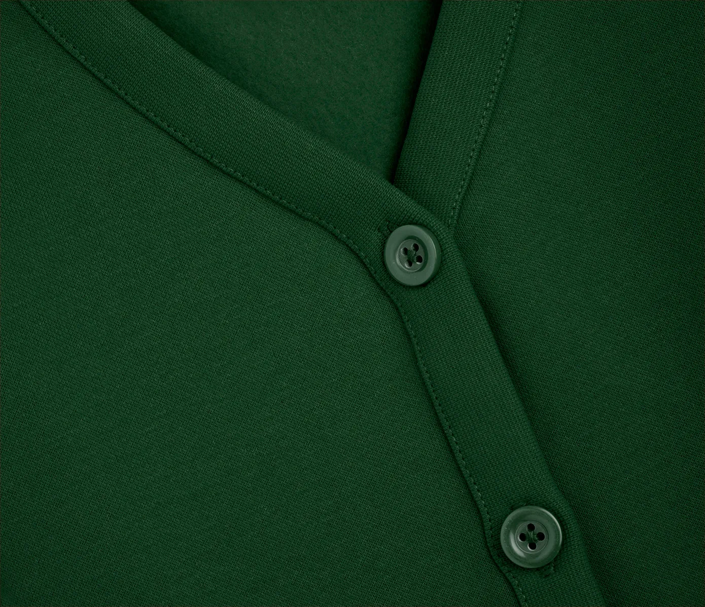 Jersey Cardigan - Bottle Green