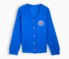 Jersey Cardigan - Royal blue