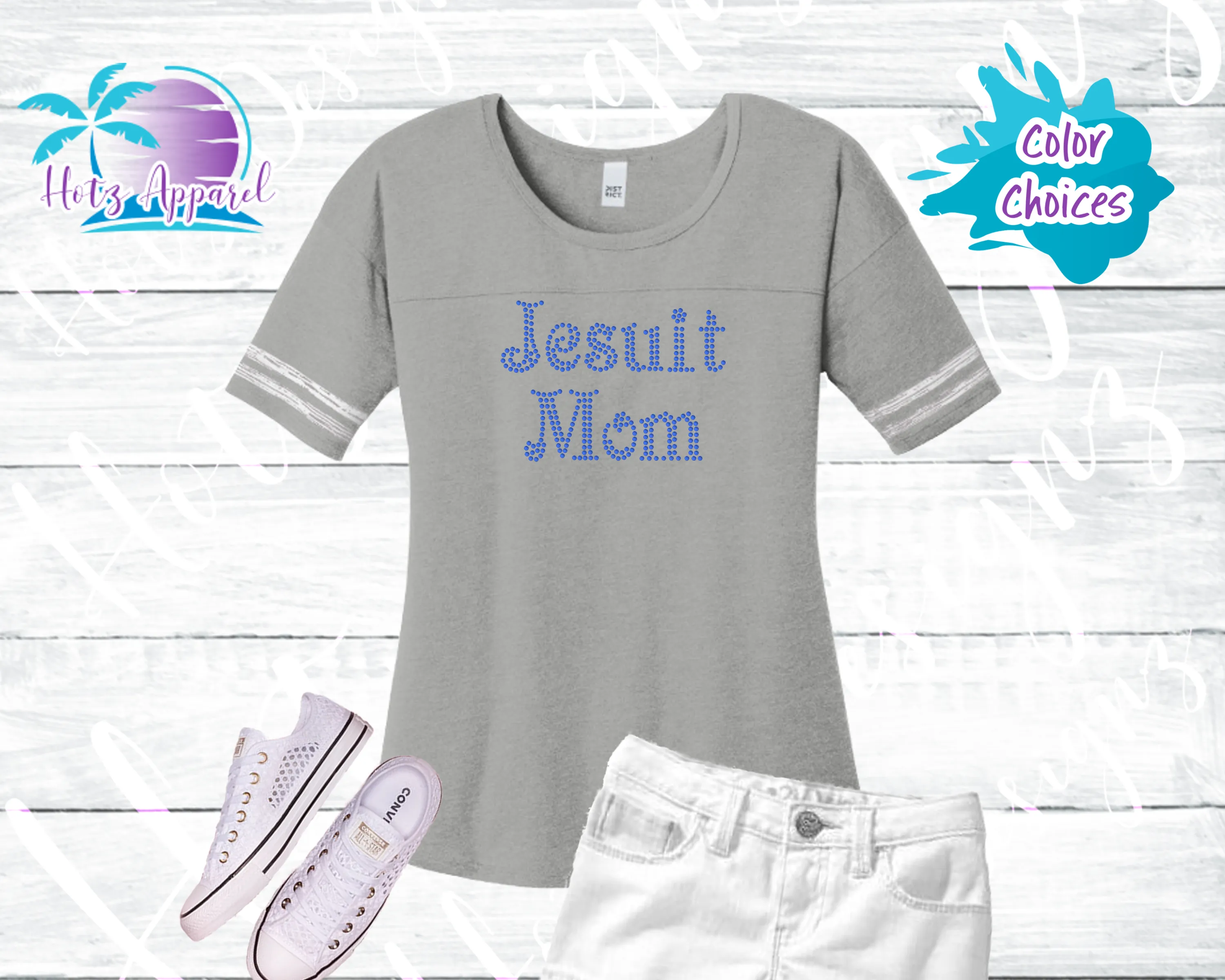 Jesuit Mom Rhinestone Tops