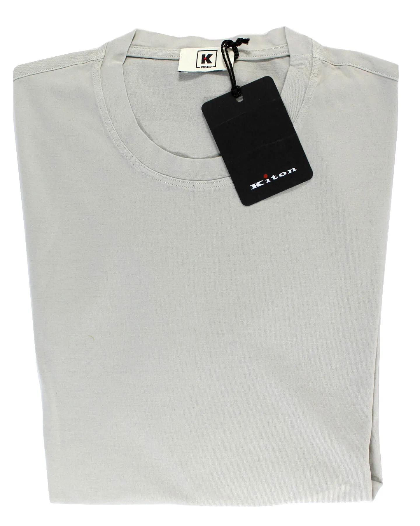 Kired Kiton Longsleeve T-Shirt Gray Crêpe Cotton EU 56/ XXL