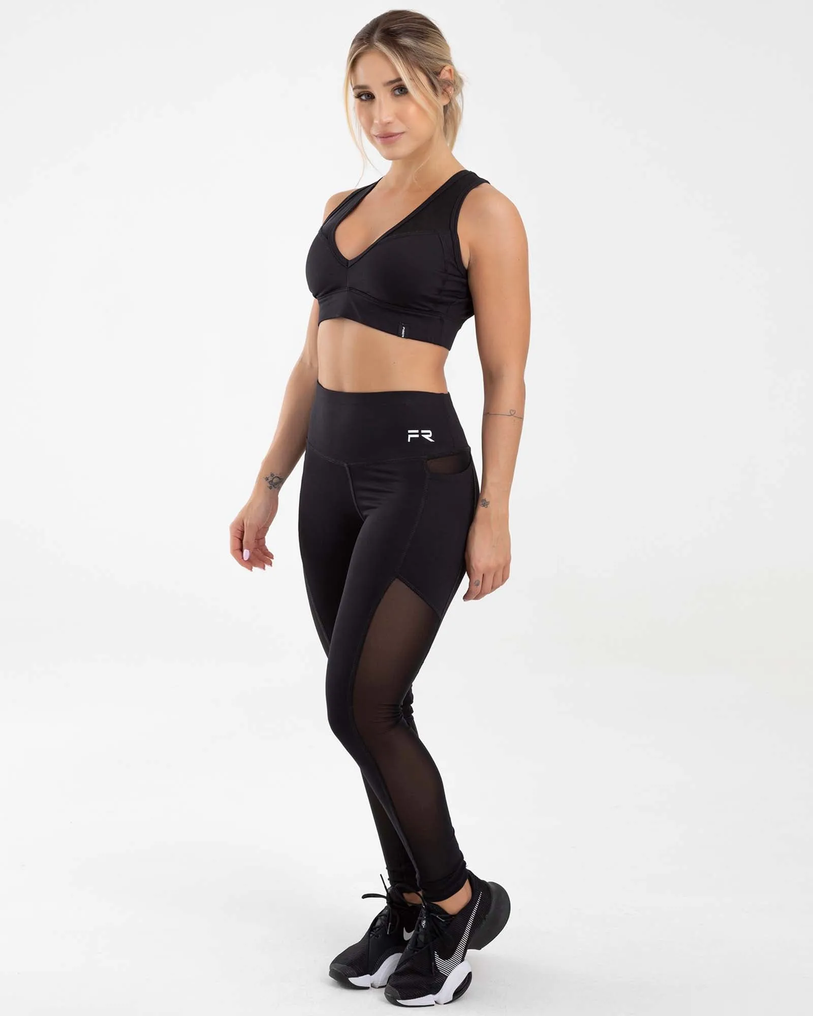 Leggings Airy net negro FIBER