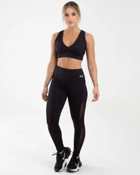 Leggings Airy net negro FIBER