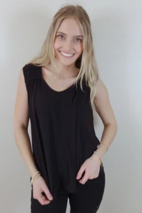 Liverpool Black Dolman Top