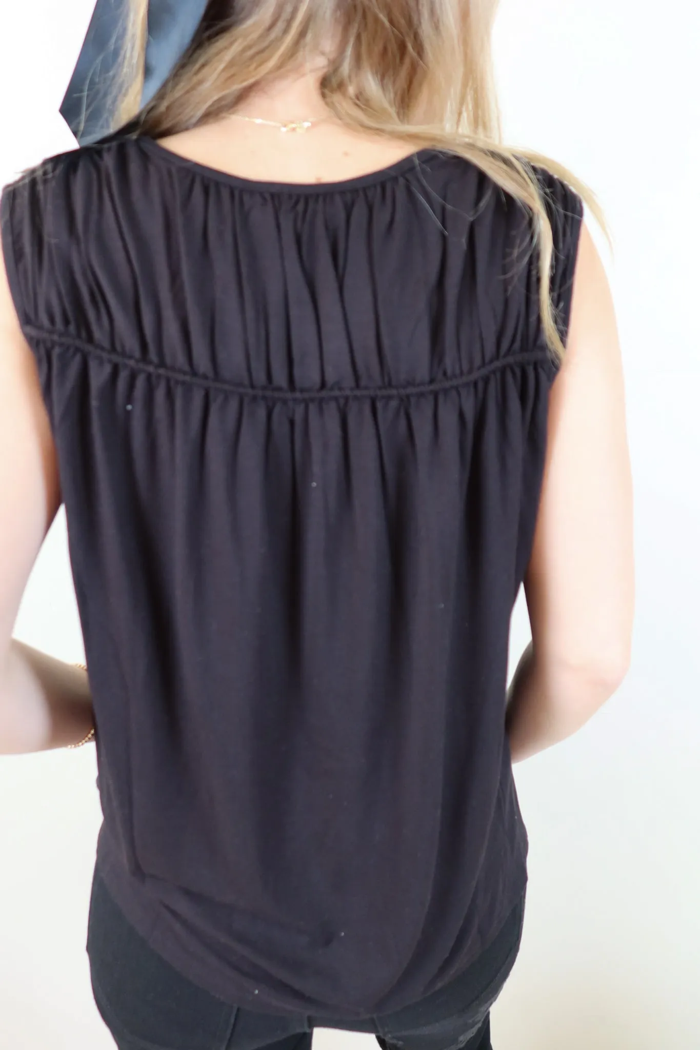 Liverpool Black Dolman Top