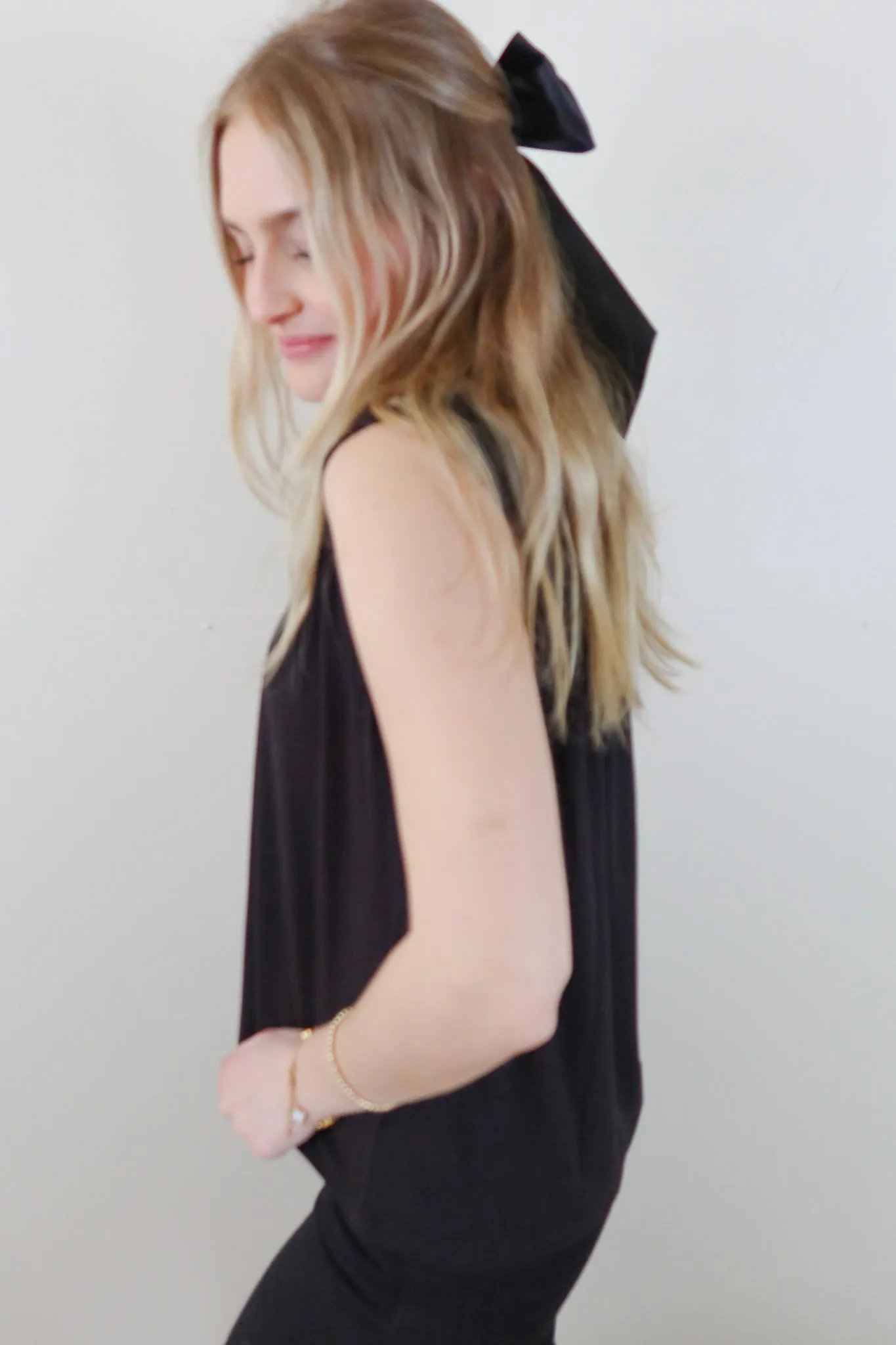 Liverpool Black Dolman Top