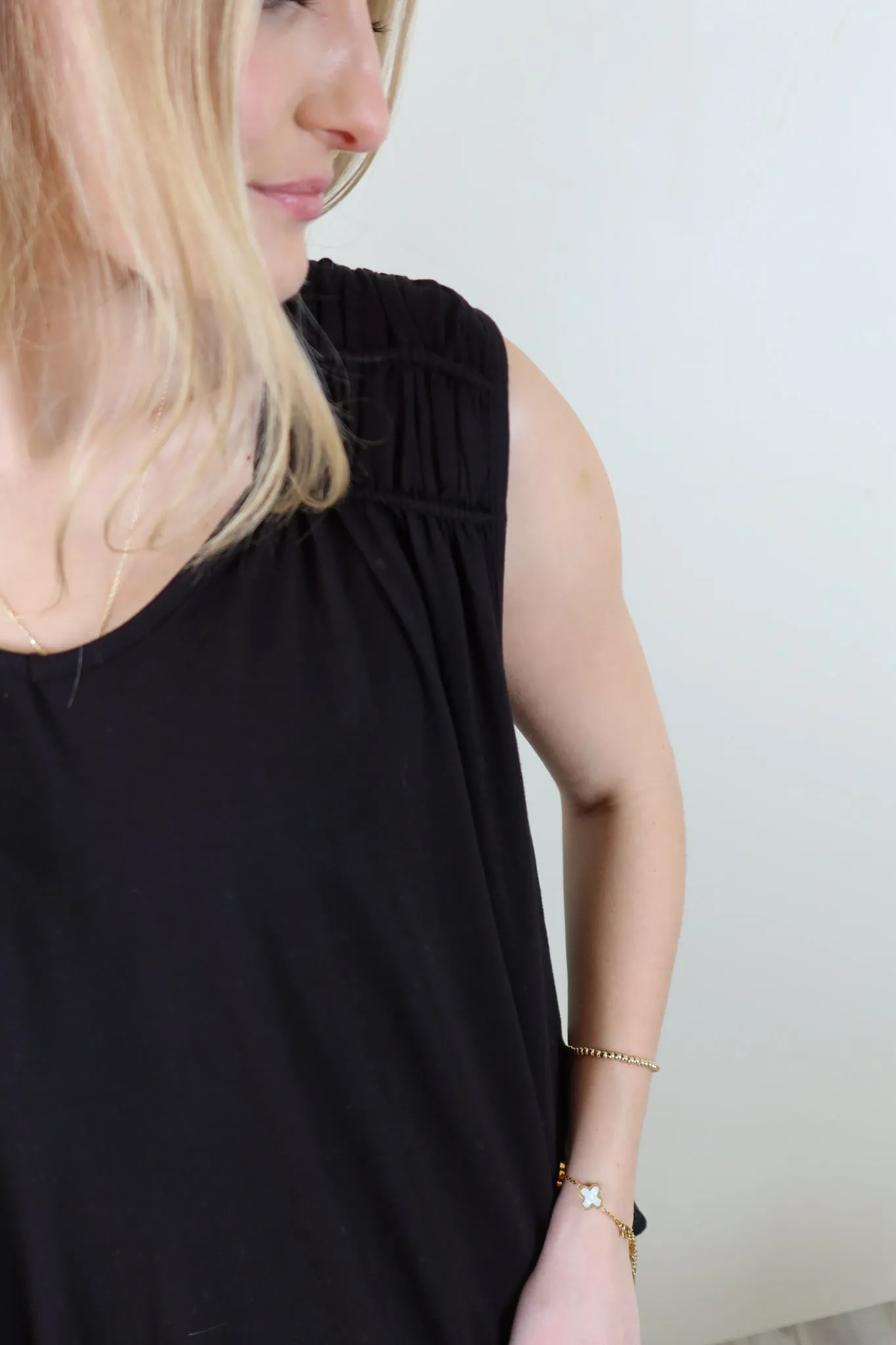 Liverpool Black Dolman Top