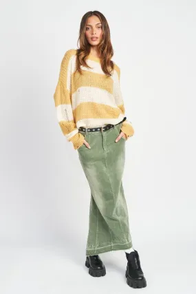 Mellow Distressed Knit Sweater