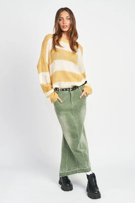 Mellow Distressed Knit Sweater