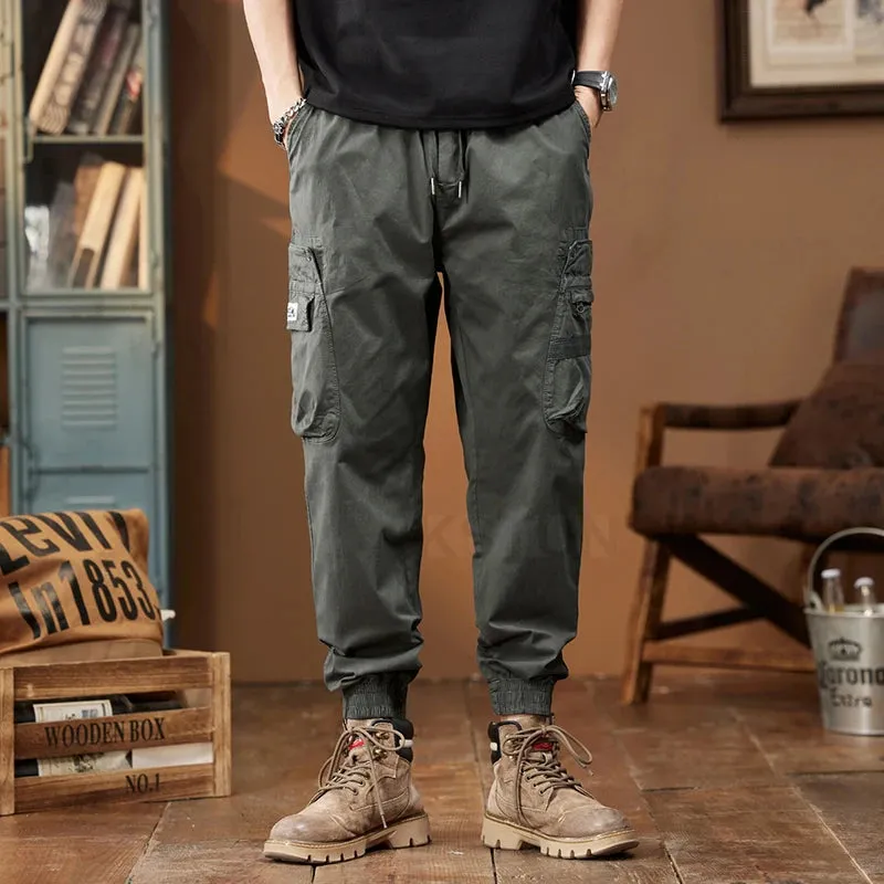 Mens Harem Pants Loose Casual Joggers Sweatpants Men Cargo Pants Multi