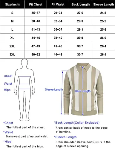 Men's Quarter Zip Polo Knitted Pullover Sweater Casual Contrast Striped Lapel Collar Long Sleeve Sweater Tops Black M